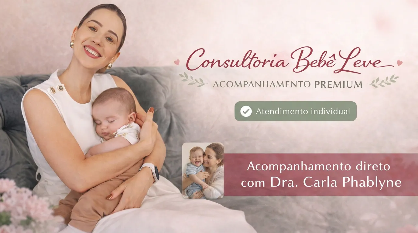 Capa da Consultoria Bebê Leve com Dra. Carla Phablyne