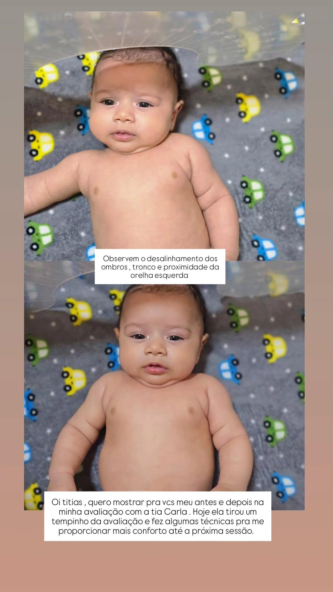 Bebê de costas sentado com a mão apontando a postura